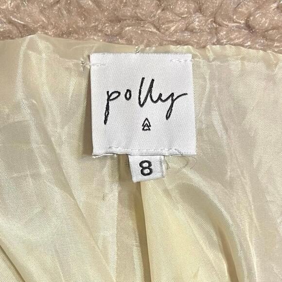 Princess Polly Teddy Cropped Jacket Lined Size 8 Faux Fur Tan Ski Contemporary - Picture 7 of 9